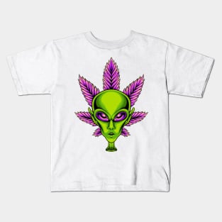 Alien Weed Kids T-Shirt